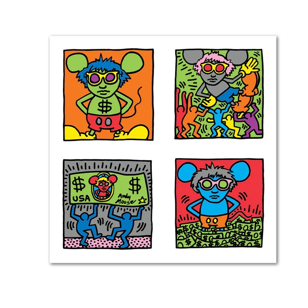 Keith Haring Andy Mouse Stickers